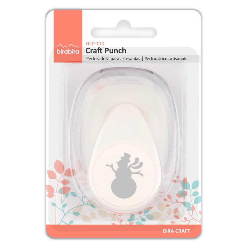 Bira Craft 1 inch Snowman 2 Lever Action Craft Punch for Paper Crafting Scrapbooking - Image 4